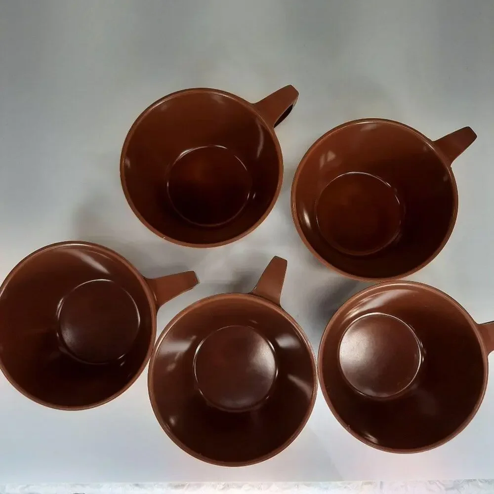 Melmac 7 Melmac Melamine Mid-Century‎ Pieces Brown 1950's